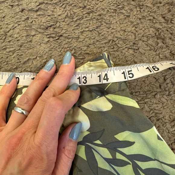 2 FOR $20 Banana Republic Silk Blend Skirt Floral Beige Brown A Line Mini 8 - Picture 2 of 5